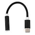 Miniatyrbillede 6 af 7: Type C til 3,5 mm Aux Audio Adapter Flettet Audio Headset Adapter til Letv / XiaomiBlack