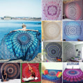 Miniatyrbild 2 av 2: Väggbonad Mandala Hippie Sängöverkast Sjal Yogamattor B