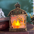 Miniatyrbild 5 av 8: Juldekorationer Retro Bärbar Liten Nattlampa Led Prydnader Julgransprydnader White-Snowman