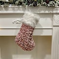 Miniatyrbillede 1 af 4: Julegave Slikpose Sekvens Plys Jule Strømper Juletræ Vedhæng Julepynt A