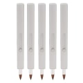 Miniatyrbilde 2 av 7: 5 stk. Leppestiftbørste Inntrekkbar Bærbar Multifunksjonell Enkelt Endet Nylon Leppestift Makeupbørste Grå Skal