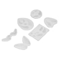 Miniatyrbillede 6 af 7: 6 stk Silikonform Engel Vinger Form Fleksibel Blød Genanvendelig Transparent Silikonform til DIY Håndværk Bage