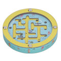 Miniatyrbillede 1 af 8: Balance Maze Spil Dobbeltsidet Uddannelsesmæssigt Rundt Bærbar Trækuglelabyrint Puslespil Brætspil til Børn Grøn Ocean