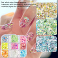 Miniatyrbillede 6 af 7: Style B Neglekunst Sequins Blandede Farver Regnbue DIY Design Manicure Neglekunst Dekorationer Neglekunst Glitter Flager