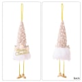 Pikkukuva 3 / 7: Joulukoristeet Sekvenssit Plush Bonnet Rudolf Nuken Valot Metsä Vanha Ripustus Men's Doll with Light