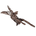 Miniatyrbillede 4 af 8: Unik Formet Sød Harpiks Statue Miniature Figur Skulptur til Have Hjem Dekoration Brun