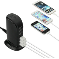 Miniatyrbilde 4 av 5: Seks-ports lader for flere enheter Smarttelefon nettbrett