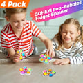 Miniatyrbillede 2 af 4: 4-pak Pop It Fidget Legetøj Spinner til Børn