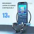 Miniatyrbild 2 av 7: Luftlednings Bluetooth-headset 5.3 Trådlöst hängande örontyp Inte i örat Sportheadset