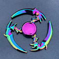 Miniatyrbild 7 av 8: Metallisk Färgglad Legering Fingertopp Gyro Fingerrotation Användbar Verktyg för Tryckreducering Colorful Flame 102