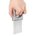 Miniatyrbillede 2 af 8: Multifunktionel Rustfrit Stål Løgskærer Holder Løg Nåle Køkken Skære Værktøjer