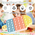 Miniatyrbild 3 av 5: 3-pack Pop It fidgetleksaker för barn och vuxna