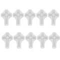 Miniatyrbillede 1 af 7: 10 stk Silikon Korsformede Forme Sikre Elastiske Bløde Let at Frigøre Multifunktionelle Vedhæng Støbningsforme til Smykkefremstilling DIY