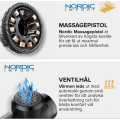 Pikkukuva 2 / 5: NORCRAFT Hierontalaite, 1 vuoden takuu, 30 nopeustasoa, musta