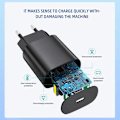 Miniatyrbillede 5 af 5: 25W super hurtig opladerhoved egnet til Samsung Note10/s10/s20 mobiltelefon PD oplader Type-C port white Charger+cable