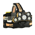 Miniatyrbillede 1 af 6: Super stærk pandelampe 7 stk CREE XML-T6 2 stk Q5 LED - orange orange