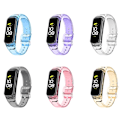 Miniatyrbillede 8 af 8: Udskiftningsremme Kompatibel med Samsung Galaxy Fit2 SM-R220 Smart Bands Urrem til Kvinder og Mænd