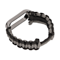 Miniatyrbilde 6 av 8: Armbåndsrem i snor for Xiaomi Mi Band 6/5 NFC Klokker Justerbar Utbyttbar Armbånd Svart Grå