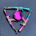 Miniatyrbild 1 av 9: Metallisk Färgglad Legering Fingertopp Gyro Fingerrotation Användbar Verktyg för Tryckreducering Colorful Ak144