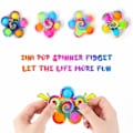 Miniatyrbillede 4 af 4: 4-pak Pop It Fidget Legetøj Spinner til Børn