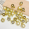 Miniatyrbilde 3 av 10: Julekule 3cm Galvanisert Lys Spesialformet Kule Plastkule Jul Juletre Bronze 3cm Ball 24/S