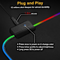 Miniatyrbillede 3 af 7: Gaming Mousepad med LED-lys - 80x30cm - RGB