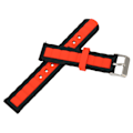 Miniatyrbillede 7 af 8: 20mm Justerbar Silikon Urrem til Amazfit GTS 3/GTS 2/Bip S/Bip U Smartwatch Sort Rød