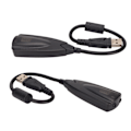 Miniatyrbild 4 av 8: Ljudkort Virtuellt 7.1 Plus Plug and Play USB Stereo Ljudkort Hörlursadapter för Stationär Dator Bärbar Dator
