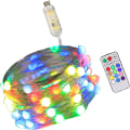 Miniatyrbilde 1 av 8: RGB USB Jul Dekorative LED Lyslenke Juletre Pynt