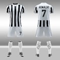 Miniatyrbillede 6 af 10: Nyt Fodbolddragt Sæt til Voksne og Børn - Træningsdragt med Let Bord - Fodbolddragt til Konkurrence - Holduniform BA L Ke Size M