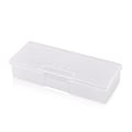 Miniatyrbillede 1 af 2: Neglekunst Dekoration Beholder Tomme Negletips Opbevaringsboks Falske Negle Display Case Hvid