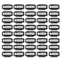 Miniatyrbild 1 av 8: 40 st Wig Clip Set Rostfritt Stål DIY 9 Tänder Snap Comb Hårförlängningsklämmor Tillbehör 1.3 tum Svart