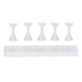 Miniatyrbild 1 av 7: Akryl Nagelkonstställ Salong Fingernagel Display Stativ Magnetisk Nagelkonst Träningsställ