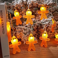 Miniatyrbillede 6 af 10: LED Peberkagemand Lyskæde Julepynt Juletræspynt 3M20led Battery