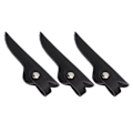 Miniatyrbild 7 av 8: 3-pack Frisör Saxpåse Minimalistisk Konstläder Barberare Hårklippningssax Väska för Frisörsalong Skönhetssalong