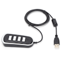 Pikkukuva 3 / 8: Puhelinkeskuksen kuulokemikrofonin sovitin, 3,5 mm naaras - USB uros, puhelinkeskuksen kuulokemikrofonin sovitin