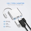 Miniatyrbild 2 av 7: USB C-HDMI-adapter 4K HUB Typ C-adapter