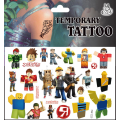 Pikkukuva 4 / 6: Roblox-tatuoinnit - 4 arkkia - Lasten tatuoinnit monivärisiä 1