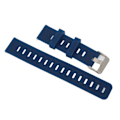 Miniatyrbilde 4 av 8: 20mm Myk Silikonklokkebånd Armbånd Utbytting med Flatt Hode Luft Huller for Amazfit GTS 3 Blå
