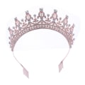 Pikkukuva 1 / 6: Naisten kristallihiuskoriste, kristalliriipus häähiuskoriste kammalla kruunu syntymäpäivä prinsessa hiuskoriste A03# Rose Gold White Diamond