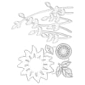 Miniatyrbilde 3 av 8: Metallstans for solsikke, metallpreging, stansingsett for kortlaging, utklipp for scrapbooking, DIY-kort