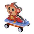 Miniatyrbillede 6 af 8: DIY Monkey Puslespil Legetøj Magnetisk Håndværk Forbedre Videnskabelig Kognition Bygge Sæt til Børn til Tidlig Uddannelse Magnetisk Monkey Håndværk Bil