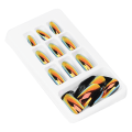 Miniatyrbilde 6 av 7: 24 stk Motefylte Kunstige Negltips Avtakbare Lyse Farger Falske Negllapper Full Dekning Neglekunst Tips01