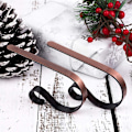 Miniatyrbilde 7 av 8: Metalliske Jule Sokker Hoy Peis Krok Multi-Formåls Metall Krok Multi-Farge Ornament Henge Gadget Black
