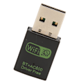 Miniatyrbillede 3 af 7: USB Trådløs Bluetooth Adapter 150Mbps 433Mbps 5G Dobbelt Bånd Bluetooth 5.0 Trådløst Netværkskort Dongle til WindowsXP 7 8 8.1 10