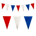 Miniatyrbillede 3 af 8: USA Uafhængighedsdag Rød Blå og Hvid Trekant Flagbanner Bunting Flag Begivenheder Dekoration