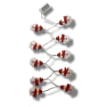 Miniatyrbillede 9 af 9: LED Julemandshoved Elg Julepynt Lys Kreativ Små Farvede Lys Elk 2 M 10 led Battery