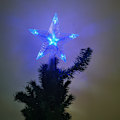 Miniatyrbilde 6 av 7: Juletrtopper Lys LED Lysende Stjernelys Femspisset Stjerne Farge Lys Batterikasse Romdekorasjon White Small Size-10 led Battery