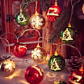 Miniatyrbillede 3 af 4: LED Lyskæde Julepynt Festoon Lampe Juletræ Snefnug Femtakset Stjerne Christmas ball 6M40led USB