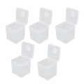 Miniatyrbild 1 av 5: 5-pack Smink Svampfodral Flerfunktionellt Transparent Dammsäkert Bärbart Puderpuff Förvaringspåse för Hemma Resor